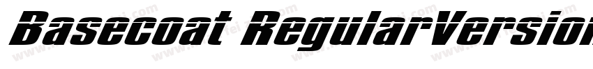 Basecoat RegularVersion 1000字体转换